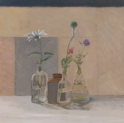 Rote weiße blaue Samenkapseln, 2008 von William Packer